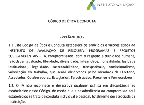 Código de Ética e Conduta